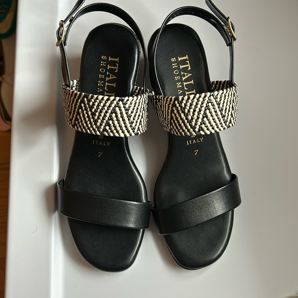 Italian Shoemakers Black Sandels